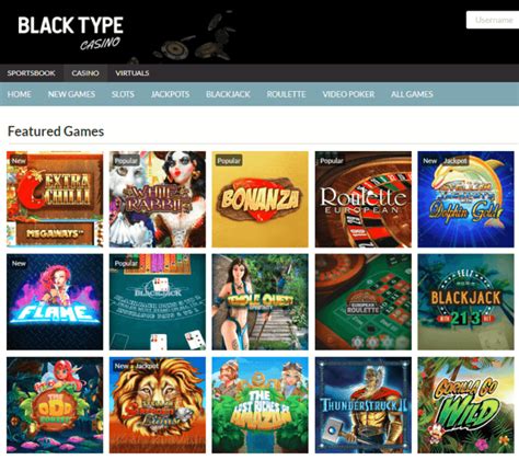 Black type casino aplicação